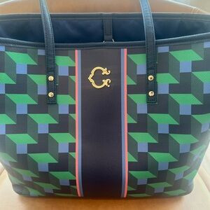 C Wonder large tote & matching makeup case